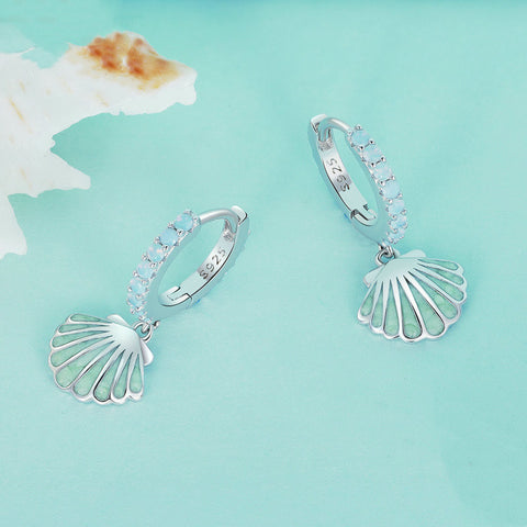 Shell Nano S925 Silver Earrings