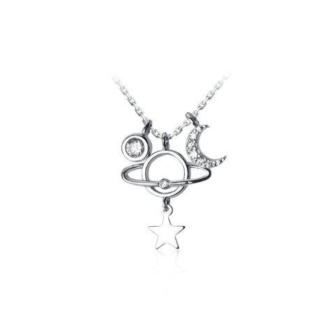 S925 Silver Forest Star Necklace