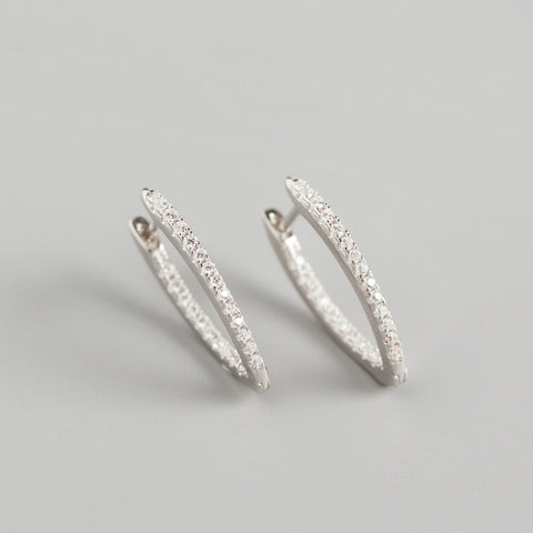 Female S925 silver geometric earrings