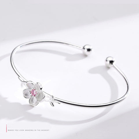 Sakura S925 Silver Letter Bracelet