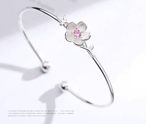 Sakura S925 Silver Letter Bracelet