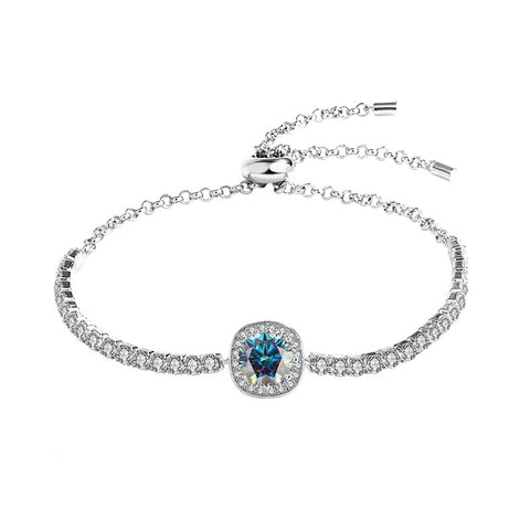 S925 Silver Moissanite Galaxy Bracelet