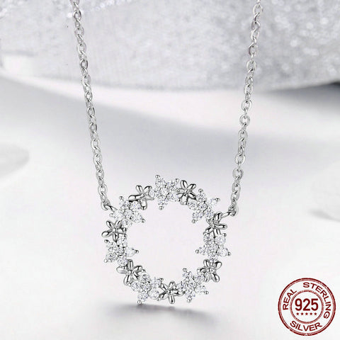 Bright Gypsophila S925 Sterling Silver Necklace