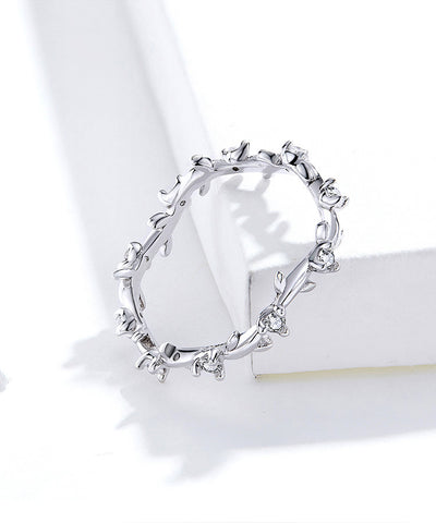 S925 leaf ring