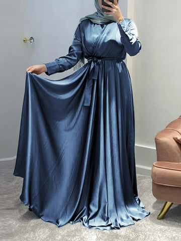 Elegant Clubbing Long Dress Muslim Fashion Maxi Dress