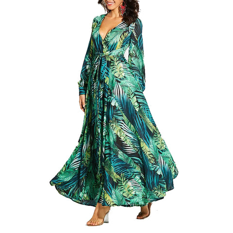 Summer dress for women Long Sleeve Maxi Dress Women