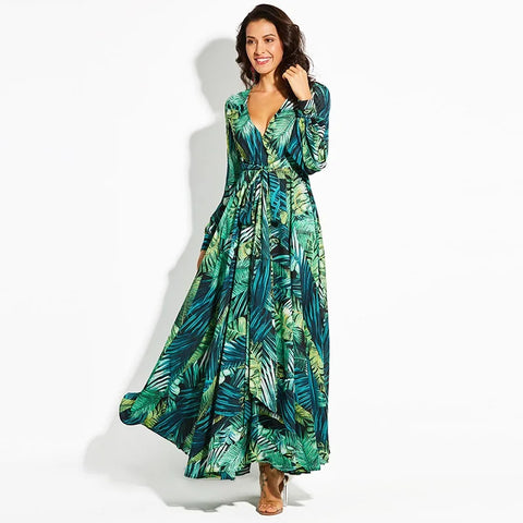 Summer dress for women Long Sleeve Maxi Dress Women