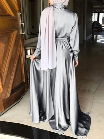 Elegant Clubbing Long Dress Muslim Fashion Maxi Dress