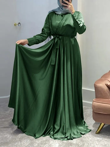 Elegant Clubbing Long Dress Muslim Fashion Maxi Dress