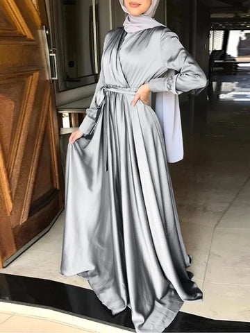 Elegant Clubbing Long Dress Muslim Fashion Maxi Dress