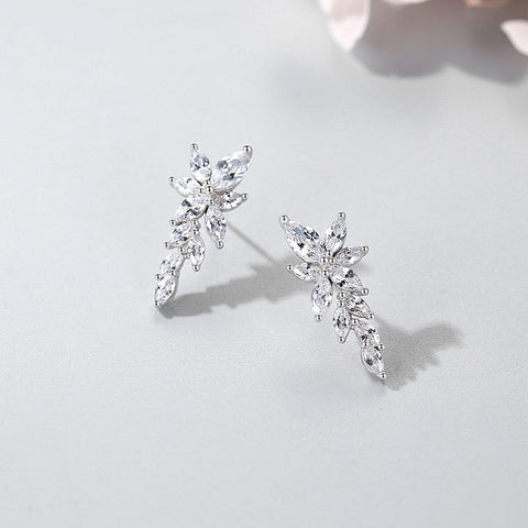 S925 Silver Prosperous Blooming Earrings