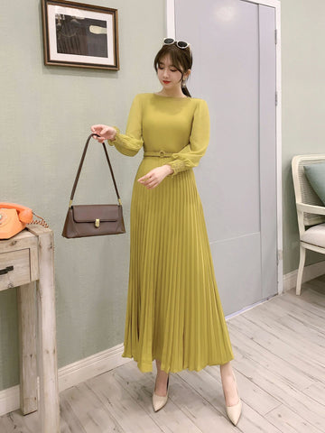 Spring New French Dress Long